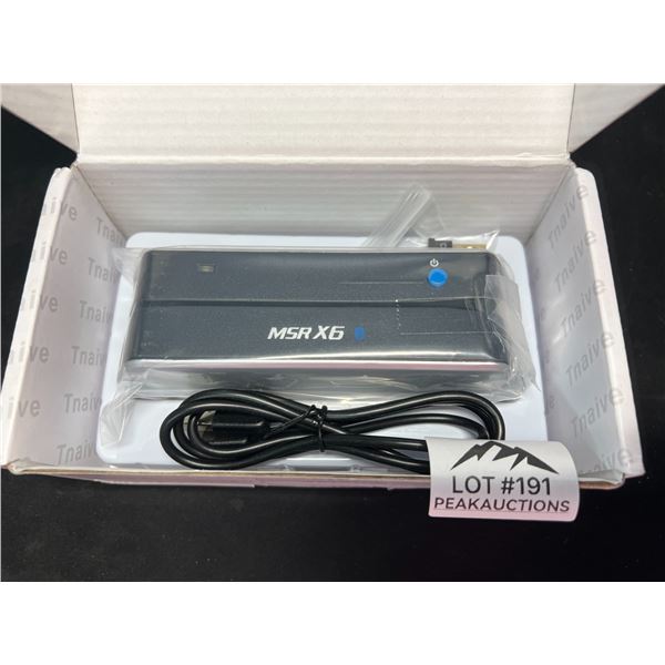 Lot of 1 MSR X6 Magentic Stripe Card Reader Writer.