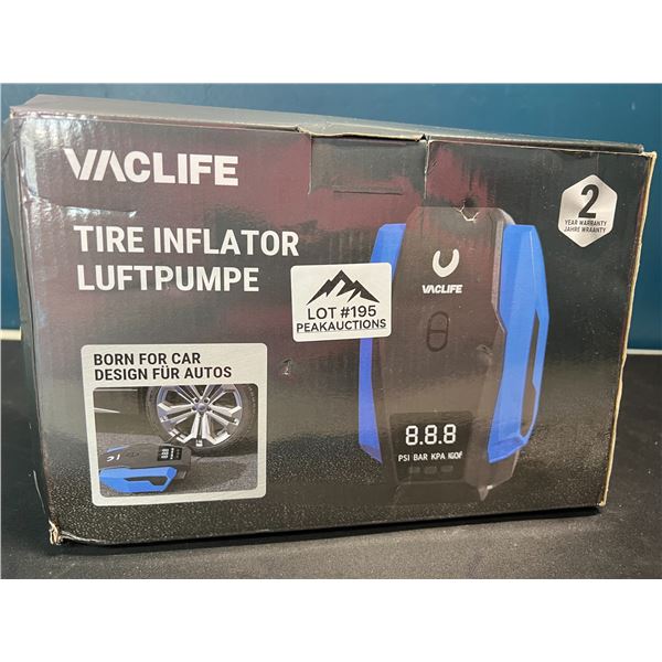 Lot of 1 Vaclife Tire Inflator
