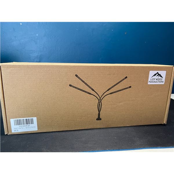 Lot of 1 LED Full Spectrum Grow Light for Indoor Plants - 4 Head Lamp