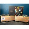 Image 1 : Lot of 3 Boxes of LED Christmas Icicle String Lights