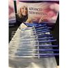 Image 2 : Lot of 2 Boxes of Advanced Teeth Whitening Gels - 10 Tubes per Box