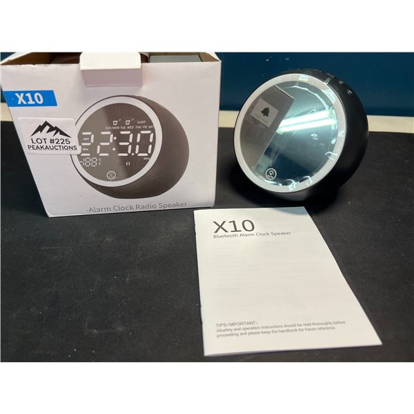 Lot of 1 X10 Bluetooth Alarm Clock Speaker