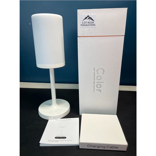 Lot of 1 Marrado Smart LED Table/Bedside Bluetooth Speaker Lamp