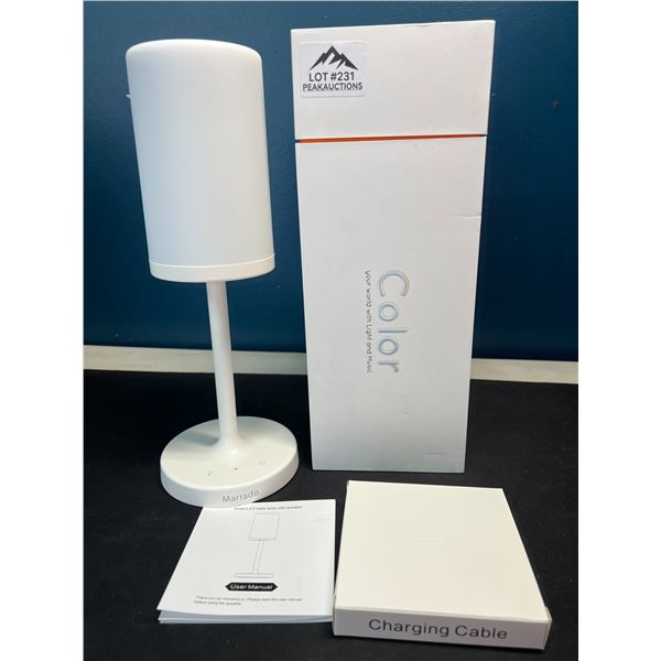 Lot of 1 Marrado Smart LED Table/Bedside Bluetooth Speaker Lamp