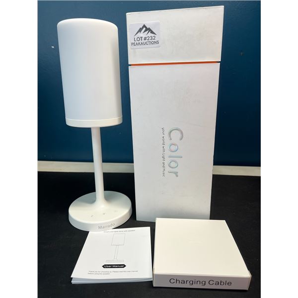 Lot of 1 Marrado Smart LED Table/Bedside Bluetooth Speaker Lamp