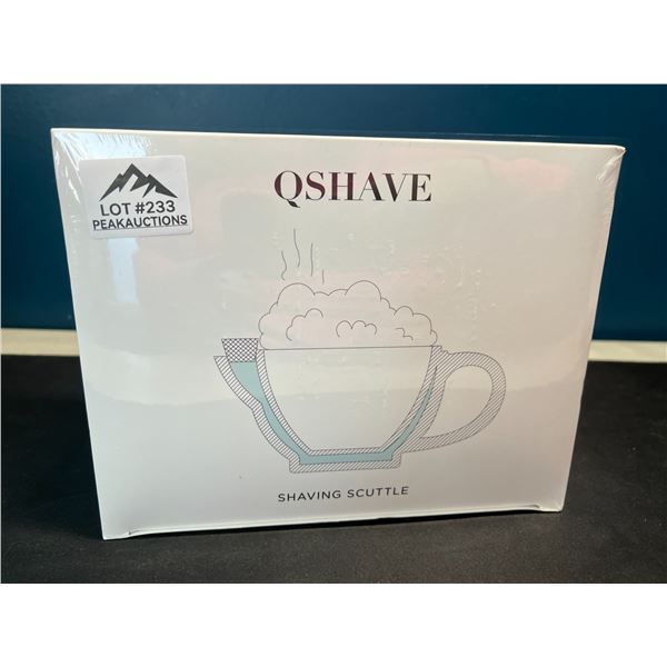 Lot of 1 QShave Shaving Scuttle Mug - Keeps Shave Lather Always Warm