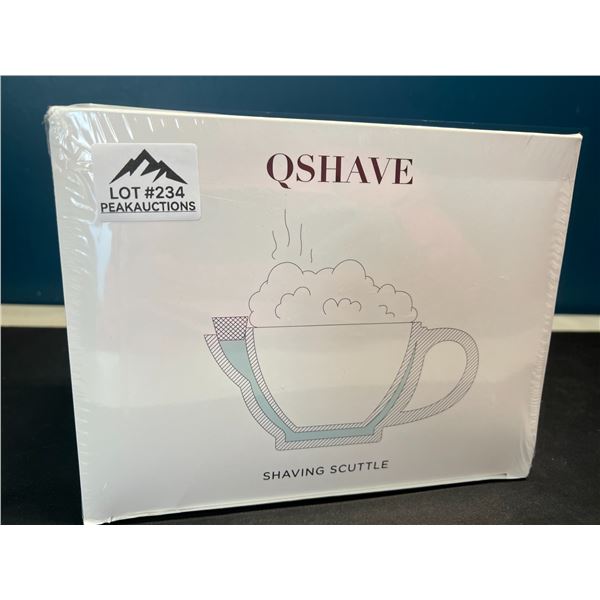 Lot of 1 QShave Shaving Scuttle Mug - Keeps Shave Lather Always Warm