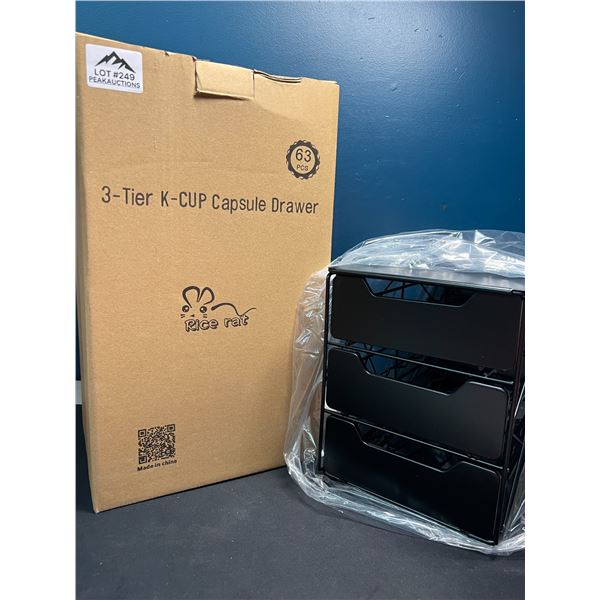 Lot of 1 3-Tier K-Cup Coffee Pod/Capsule Drawer