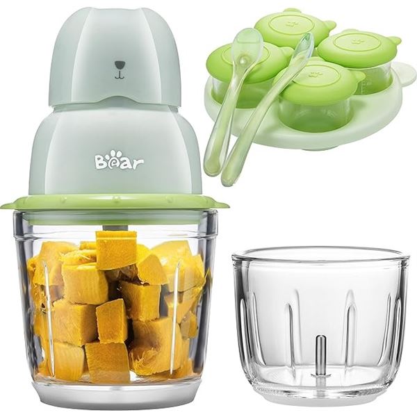 Lot of 1 Bear Baby Food Maker - Baby Food Processor Set - Green - Brand New Sealed!!