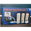 Image 1 : Lot of 1 Push Button Door Lock - Brand New!