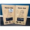 Image 1 : Lot of 2 Music Beanie Hats/Toques - Plays Music via Blutooth!