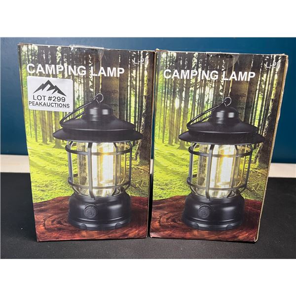 Lot of 2 Camping Lanterns - Brand New Sealed!