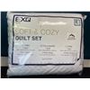 Image 1 : Lot of 1 Full/Queen Size EXQ Soft & Cozy Bed Quilt Set - White