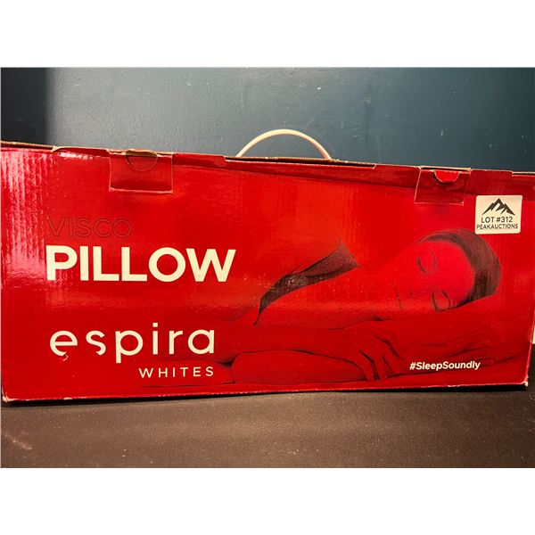 Lot of 1 Espira White Visco Aircomfort Pillow - Brand New!