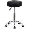 Image 1 : Lot of 1 KKToner Round Rolling Swivel Stool w/ Leather Seat - Brand New in Box!
