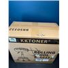 Image 3 : Lot of 1 KKToner Round Rolling Swivel Stool w/ Leather Seat - Brand New in Box!
