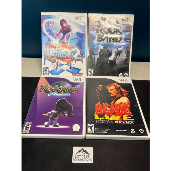 Lot of 4 Assorted Wii Games