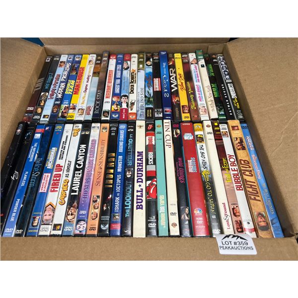 Lot of 1 Large Box Full of DVD's