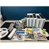 Image 1 : Lot of 5 Nintendo Wii Consoles w/ Cords, Controllers, Accessories, and 4 Games - Used