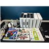Image 1 : Lot of 5 Nintendo Wii Consoles w/ Cords, Nunchuk, & 3 Games - Used