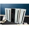 Image 2 : Lot of 5 Nintendo Wii Consoles w/ Cords, Nunchuk, & 3 Games - Used