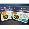 Image 1 : Lot of 2 Dog Maze Disc Puzzle Food Dispensing Bowl Toys