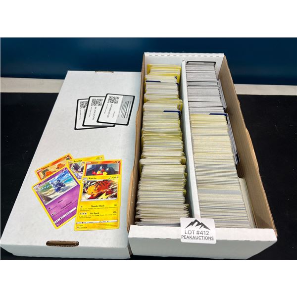 Lot of 1 Large Box of Assorted Authentic Pokemon Cards