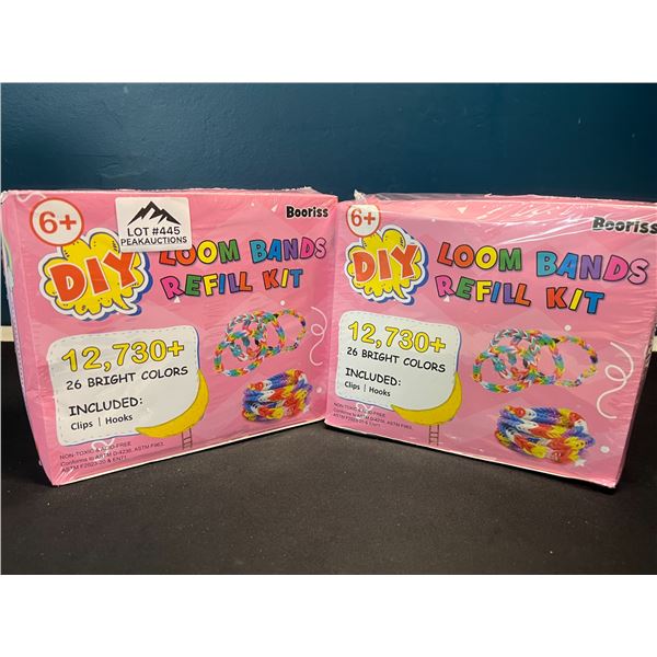 Lot of 2 Boxes of DIY Loom Bands - 12,730+ Bands/26 Colours in Each Box!