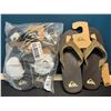 Image 1 : Lot of 2 Pairs of QuikSilver Mens Sandals - Size 11