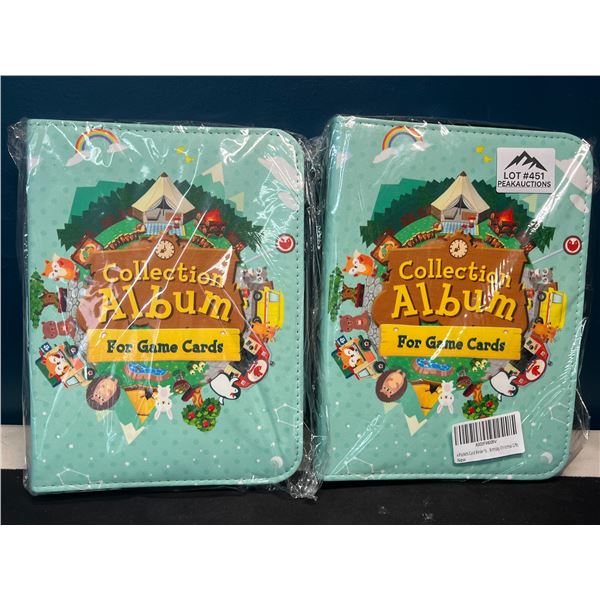 Lot of 2 Animal Crossing Inspired Leather Binders - For Storing NFC Cards or Amiibo Cards!