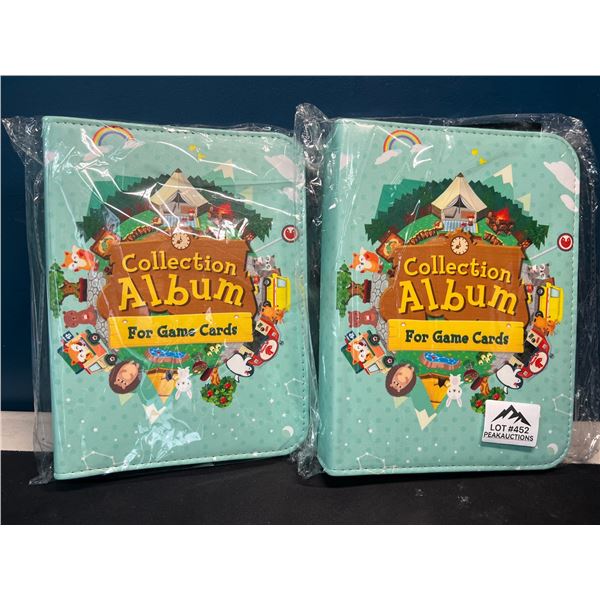 Lot of 2 Animal Crossing Inspired Leather Binders - For Storing NFC Cards or Amiibo Cards!