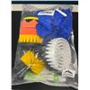 Image 2 : Lot of 1 Auto Detailing Drill Brush Cleaning Attachment Set