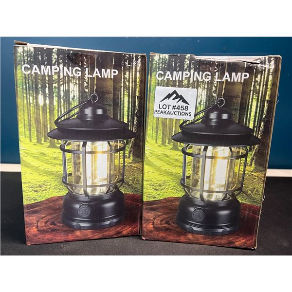 Lot of 2 Camping Lanterns - Brand New Sealed!