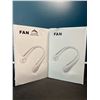 Image 1 : Lot of 2 Wearable Rechargeable Neck Cooling Fans