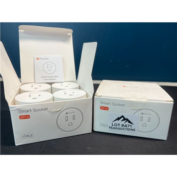 Lot of 2 Multi-Packs of WiFi Smart Plugs/Sockets - 4pcs per box!