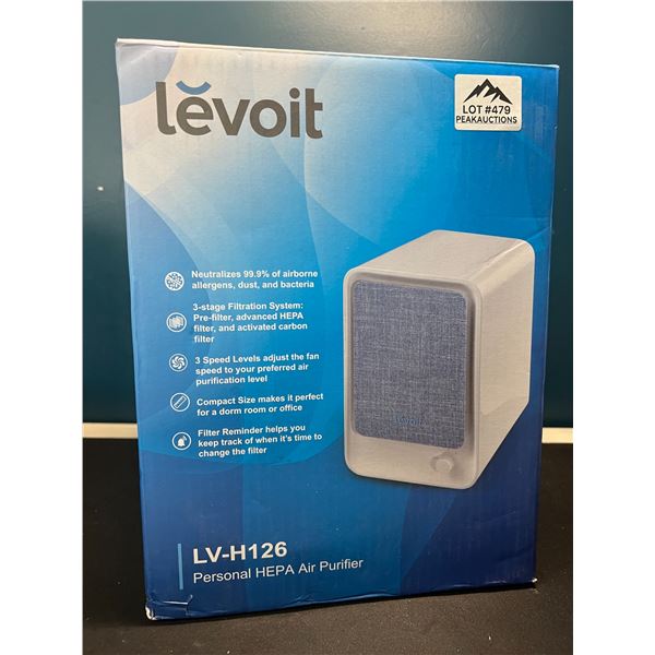 Lot of 1 Levoit Personal HEPA  Air Purifier - Captures Allergens, Smoke, Dust, Pollen, Pet Dander