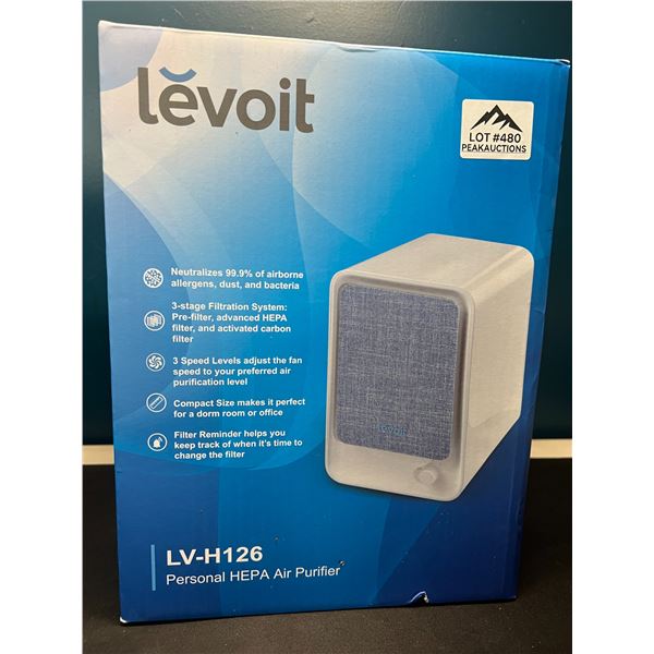 Lot of 1 Levoit Personal HEPA  Air Purifier - Captures Allergens, Smoke, Dust, Pollen, Pet Dander