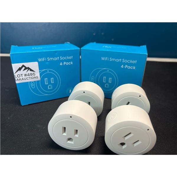 Lot of 2 Multi-Packs of WiFi Smart Plugs/Sockets - 4pcs per box!