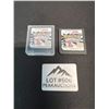 Image 1 : Lot of 2 Pokemon Platinum Version Nintendo 3DS Replica Game Cartridges