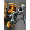 Image 2 : Lot of 1 Burning Shark Spinning Fishing Reel - Carbon Fiber Design