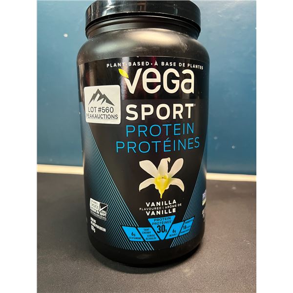 Lot of 1 Tub of Vega Sport Protein Powder - Vanilla - 828G