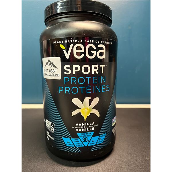 Lot of 1 Tub of Vega Sport Protein Powder - Vanilla - 828G