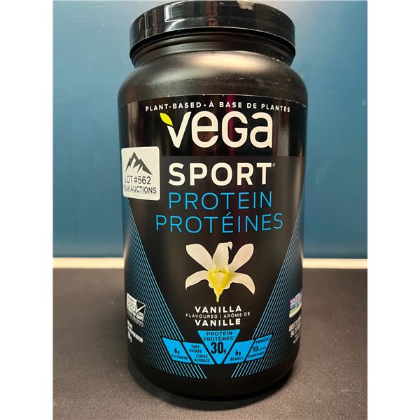 Lot of 1 Tub of Vega Sport Protein Powder - Vanilla - 828G