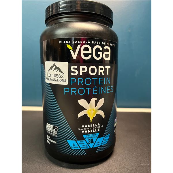 Lot of 1 Tub of Vega Sport Protein Powder - Vanilla - 828G