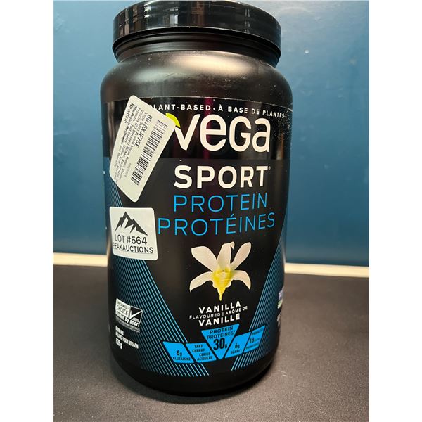 Lot of 1 Tub of Vega Sport Protein Powder - Vanilla - 828G
