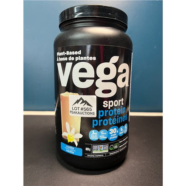 Lot of 1 Tub of Vega Sport Plant-Based Protein Powder - Vanilla - 828G