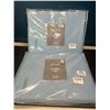 Image 1 : Lot of 2 Packs of West Lake Blackout Curtain Panels - Blue - 63inch Length
