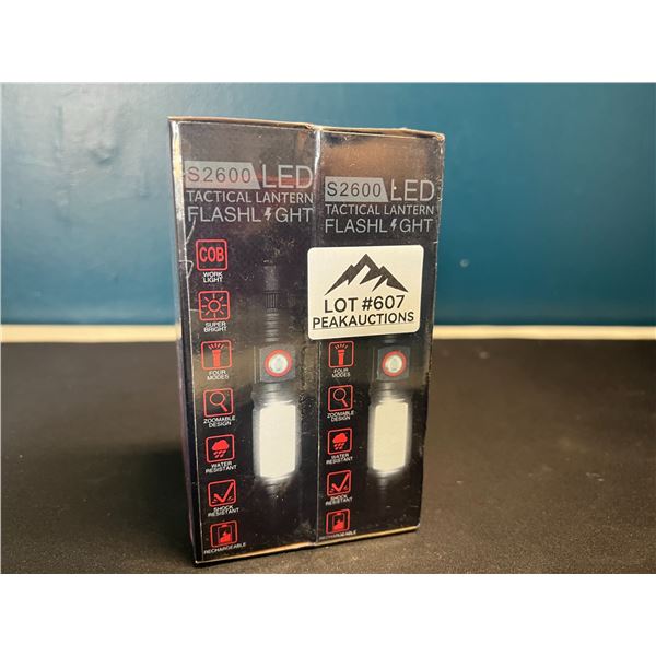 Lot of 2 LED Tactical Flashlights - Brand New Sealed!