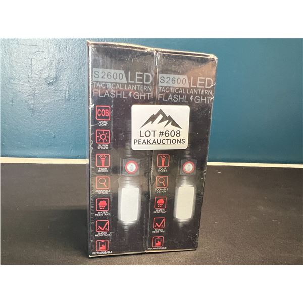 Lot of 2 Tactical Flashlights - Brand New Sealed!