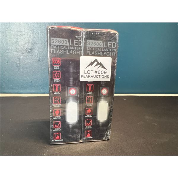 Lot of 2 Tactical Flashlights - Brand New Sealed!